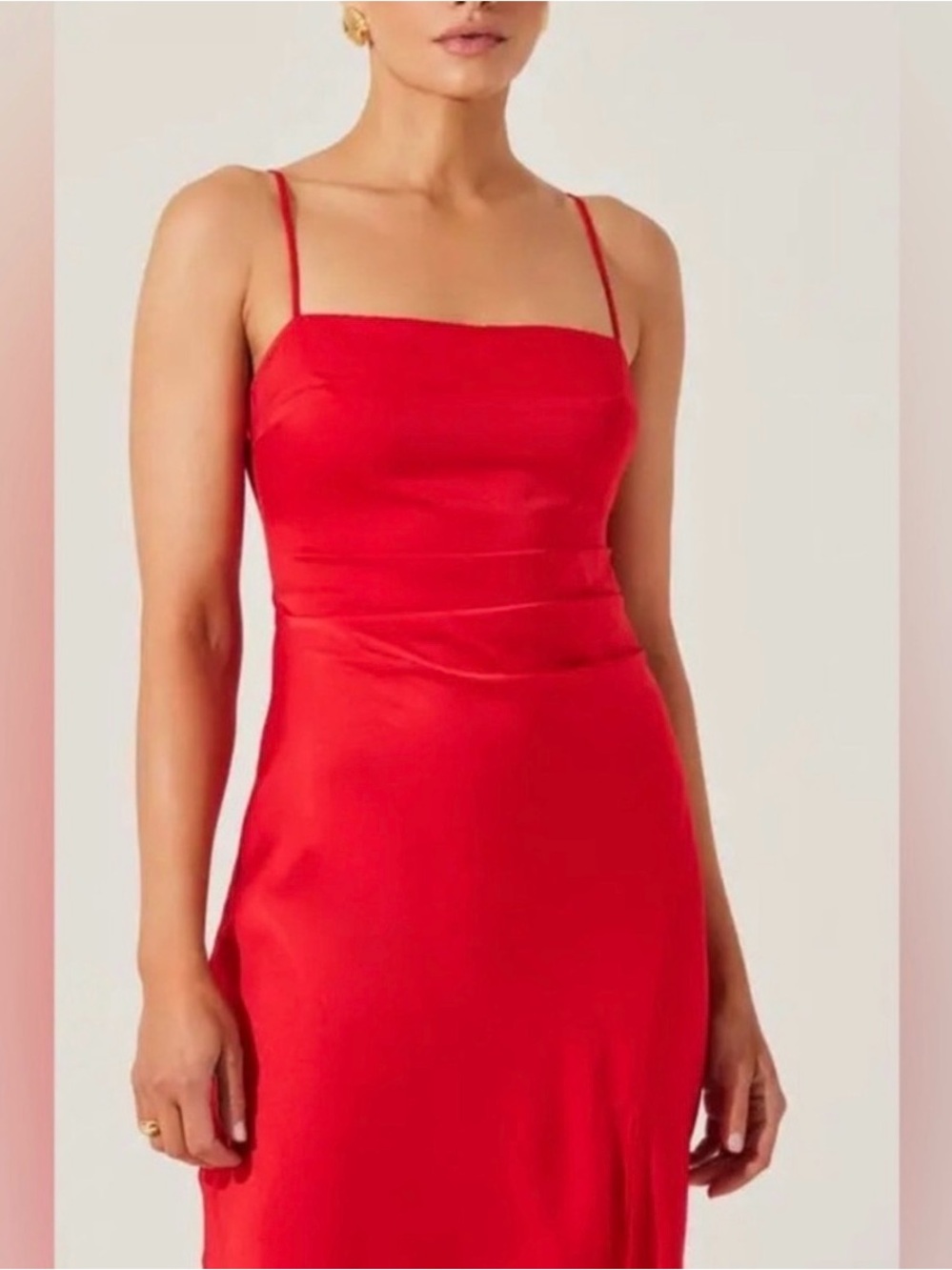 ASTR the label maxi satin dress
